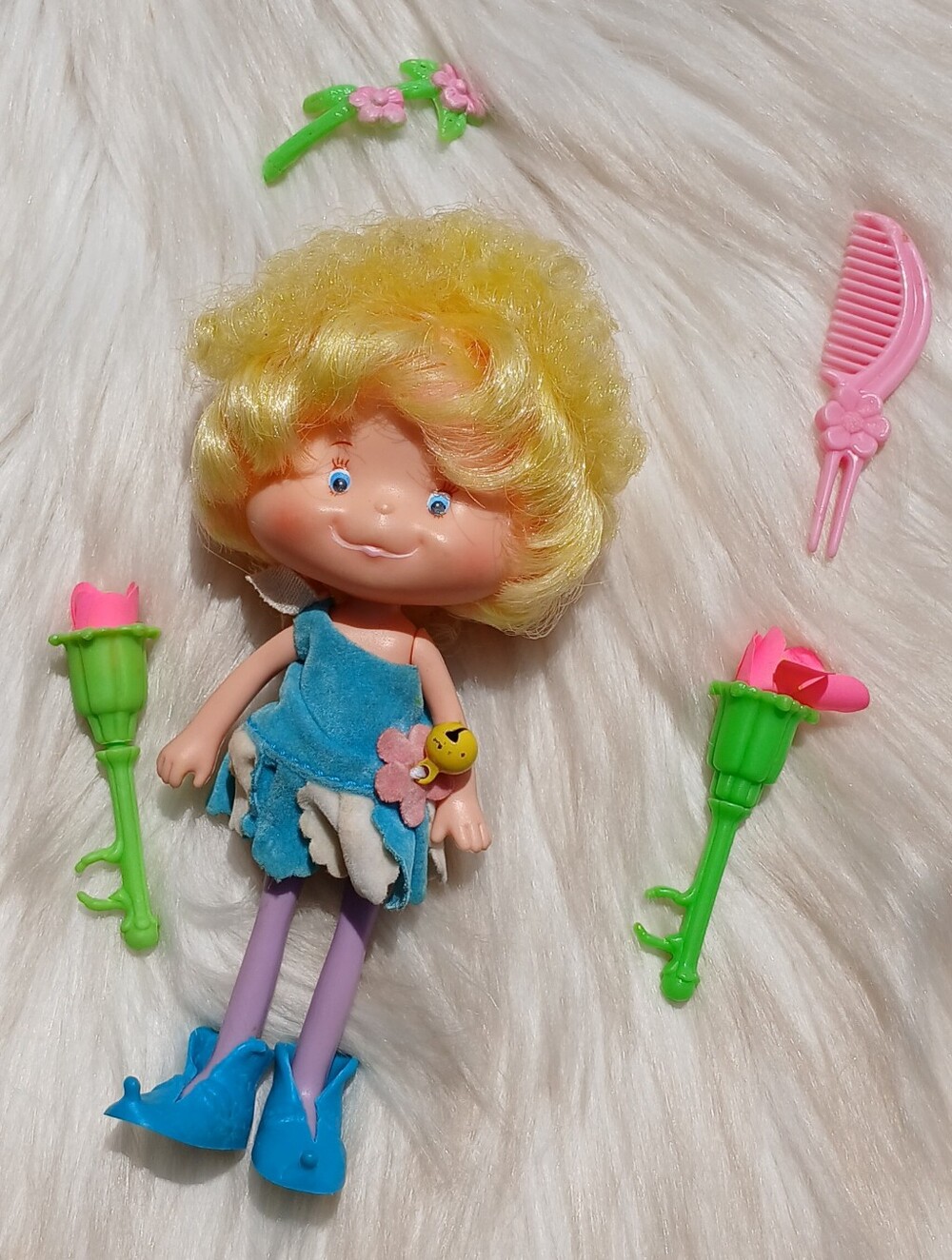 Vintage Herself the Elf Doll 1982 Mattel American Greetings Flower Wands Toy vtg